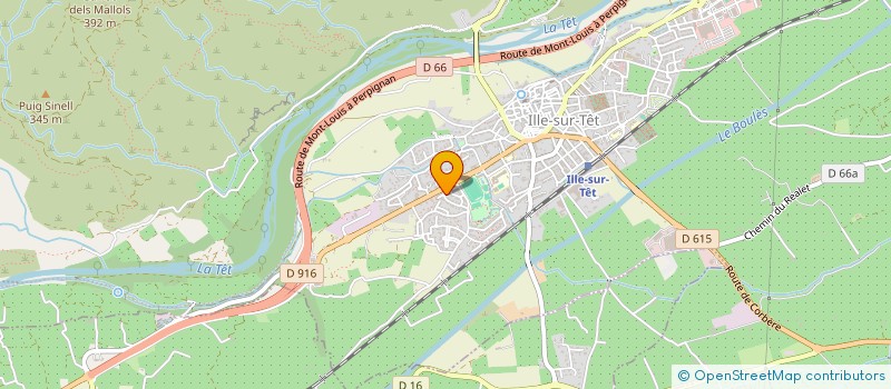 localisation de l'entreprise GRANDE à ILLE-SUR-TET