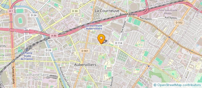 localisation de l'entreprise GRANDE AFRIQUE à AUBERVILLIERS