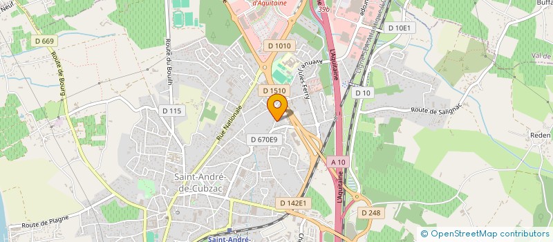 localisation de l'entreprise GRANDE ANSE  SAINT-ANDRE-DE-CUBZAC