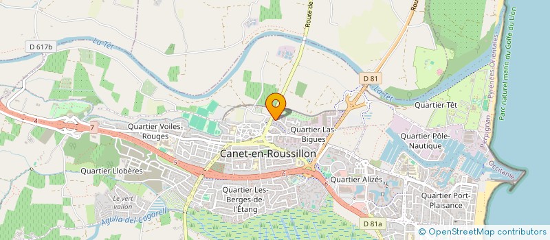 localisation de l'entreprise GRANDE ANSE  CANET-EN-ROUSSILLON