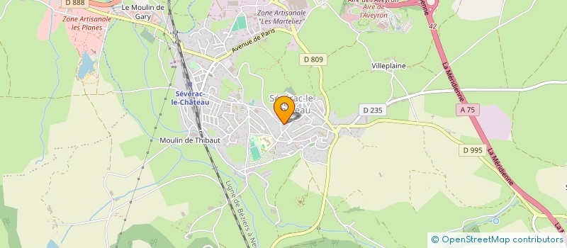 localisation de l'entreprise GRANDE ARMEE  SEVERAC D'AVEYRON