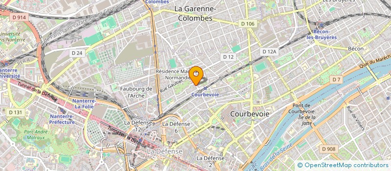 localisation de l'entreprise GRANDE BOUCHERIE DE COURBEVOIE à COURBEVOIE