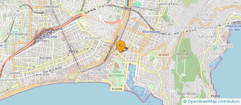 localisation de l'entreprise GRANDE BOUCHERIE DES HAUTES ALPES à NICE