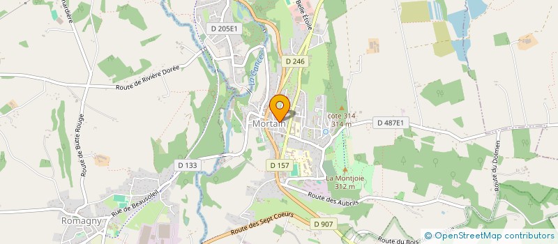 localisation de l'entreprise GRANDE CASCADE POKER MORTAIN  MORTAIN-BOCAGE