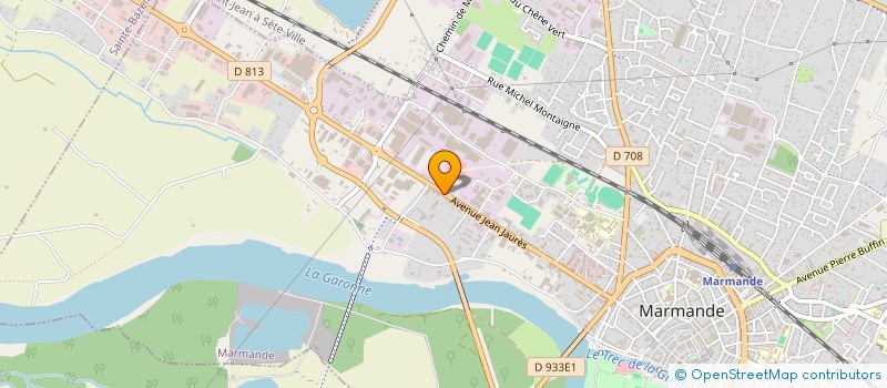 localisation de l'entreprise GRANDE DISTRIBUTION SERVICE  MARMANDE