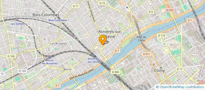 localisation de l'entreprise GRANDE IMMO à ASNIERES-SUR-SEINE