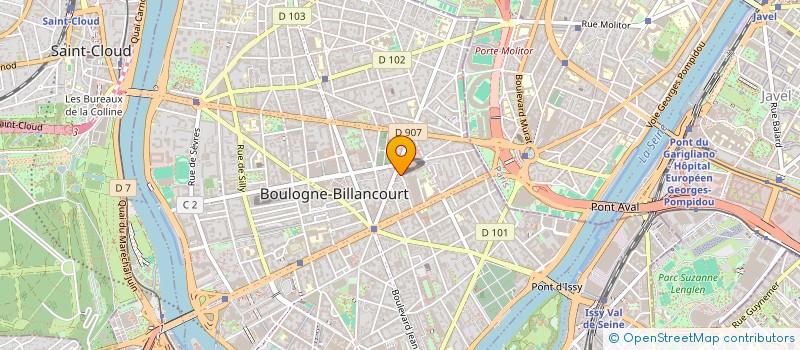localisation de l'entreprise GRANDE LOGE DE MARQUE DE FRANCE REUNIE (GLMDFR) à BOULOGNE-BILLANCOURT