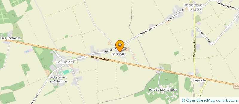 localisation de l'entreprise GRANDE LOGE MACONNIQUE CORSE  COULMIERS