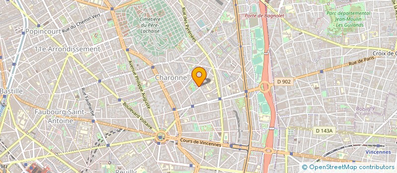 localisation de l'entreprise GRANDE LOGE MIXTE UNIVERSELLE  PARIS