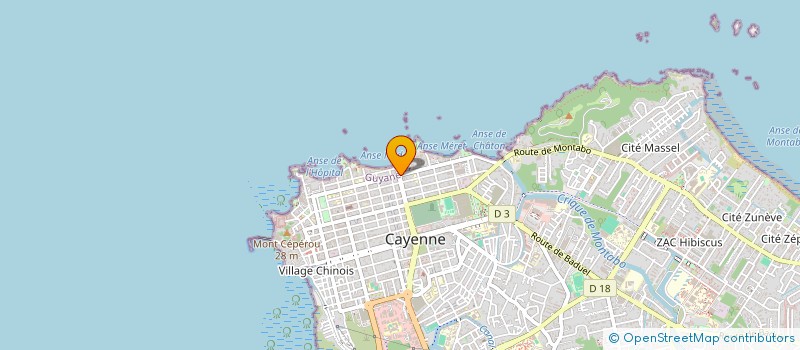 localisation de l'entreprise GRANDE LOGE PRINCE HALL DE GUYANE & D'AMERIQUE DU SUD (GLPHGA&AS)  CAYENNE