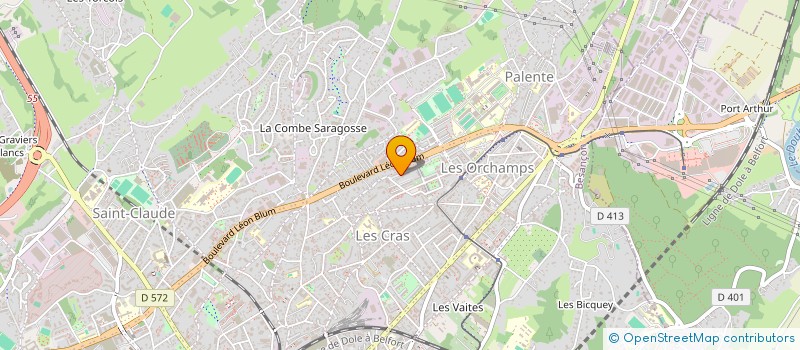 localisation de l'entreprise GRANDE LOGE UNIQUE DE FRANCE à BESANCON