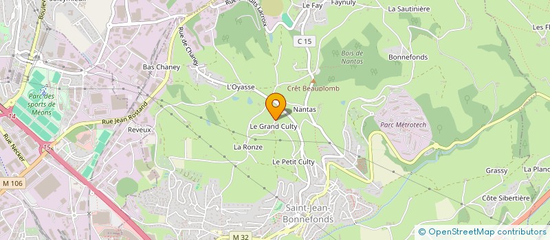 localisation de l'entreprise GRANDE LUMIERE AU FOND DU COEUR  SAINT-JEAN-BONNEFONDS