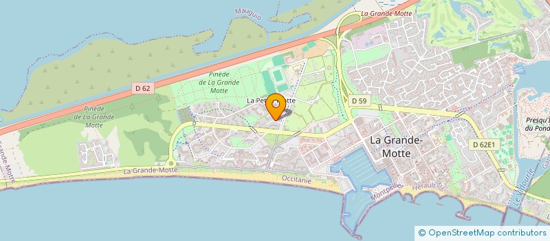 localisation de l'entreprise GRANDE MOTTE PYRAMIDE BEACH SOCCER  LA GRANDE-MOTTE