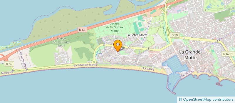 localisation de l'entreprise GRANDE MOTTE YACHTING à LA GRANDE-MOTTE