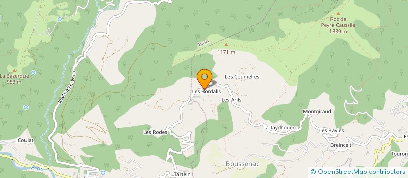 localisation de l'entreprise GRANDE OURSE à BOUSSENAC