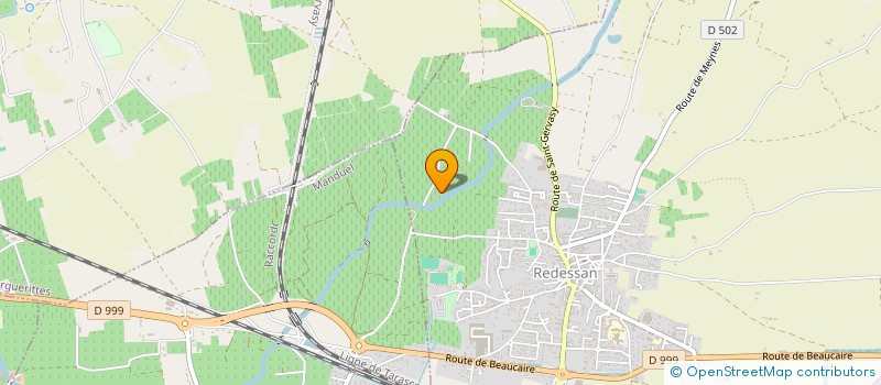 localisation de l'entreprise GRANDE PALUS  REDESSAN