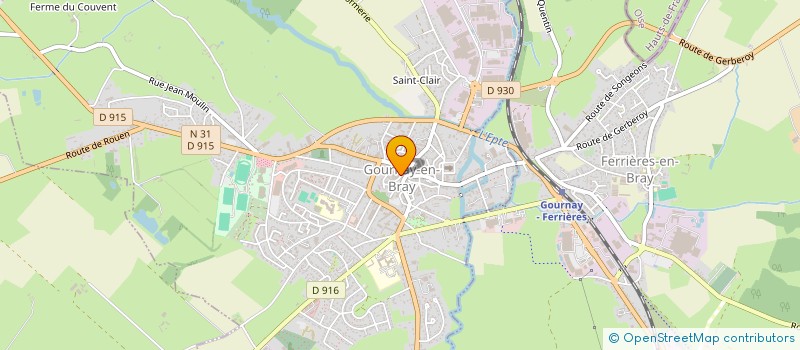 localisation de l'entreprise GRANDE PHARMACIE CENTRALE  GOURNAY-EN-BRAY