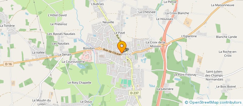 localisation de l'entreprise GRANDE PHARMACIE D'HERIC  HERIC