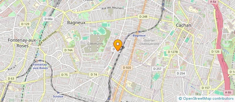 localisation de l'entreprise GRANDE PHARMACIE DE BAGNEUX à BAGNEUX