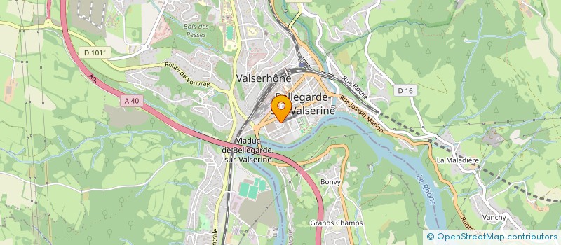 localisation de l'entreprise GRANDE PHARMACIE DE BELLEGARDE à VALSERHONE