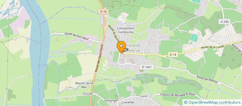 localisation de l'entreprise GRANDE PHARMACIE DE CAMBLANES  CAMBLANES-ET-MEYNAC