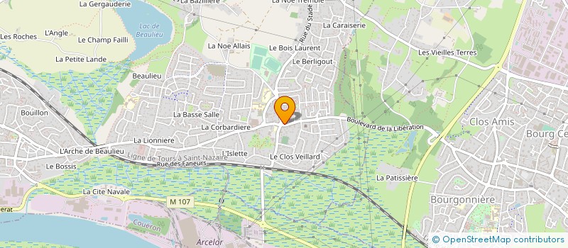 localisation de l'entreprise GRANDE PHARMACIE DE COUERON à COUERON