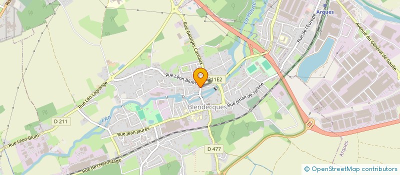 localisation de l'entreprise GRANDE PHARMACIE DE L AA  BLENDECQUES