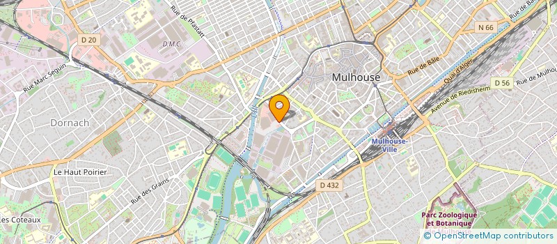 localisation de l'entreprise GRANDE PHARMACIE DE L'ARC-EN-CIEL  MULHOUSE