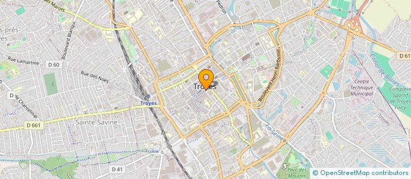 localisation de l'entreprise GRANDE PHARMACIE DE L'HOTEL DE VILLE  TROYES