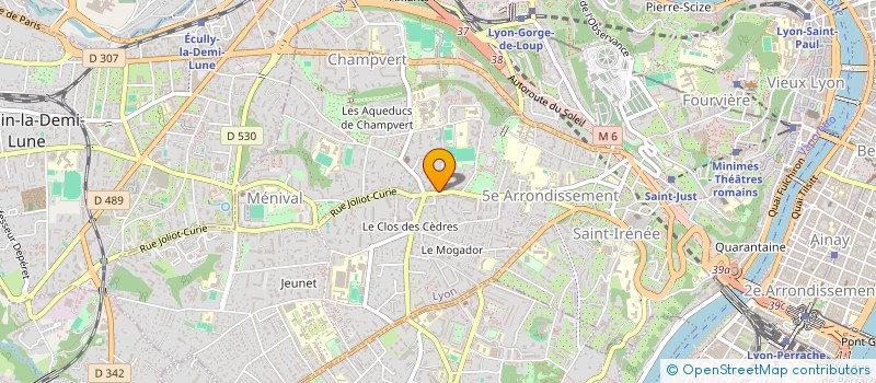 localisation de l'entreprise GRANDE PHARMACIE DE L'OUEST LYONNAIS à LYON