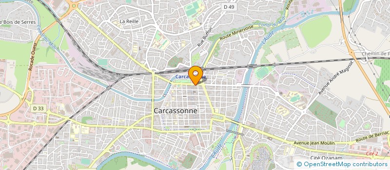 localisation de l'entreprise GRANDE PHARMACIE DE LA GARE  CARCASSONNE