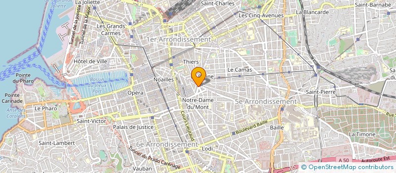 localisation de l'entreprise GRANDE PHARMACIE DE LA PLAINE à MARSEILLE
