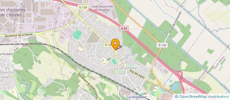 localisation de l'entreprise GRANDE PHARMACIE DE LA REPUBLIQUE  LA VERPILLIERE