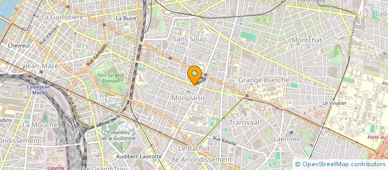 localisation de l'entreprise GRANDE PHARMACIE DE MONPLAISIR  LYON