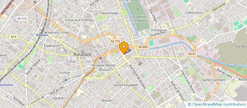 localisation de l'entreprise GRANDE PHARMACIE DE ROUBAIX  ROUBAIX