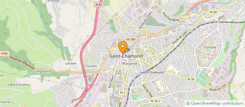 localisation de l'entreprise GRANDE PHARMACIE DE SAINT CHAMOND à SAINT-CHAMOND