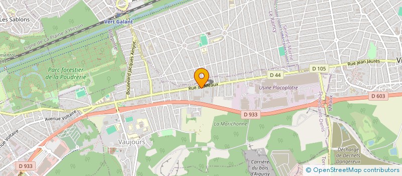 localisation de l'entreprise GRANDE PHARMACIE DE VAUJOURS  VAUJOURS