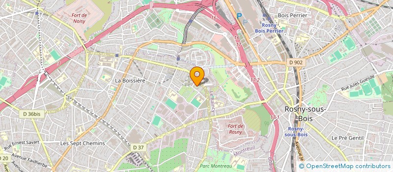 localisation de l'entreprise GRANDE PHARMACIE DES ACACIAS à MONTREUIL