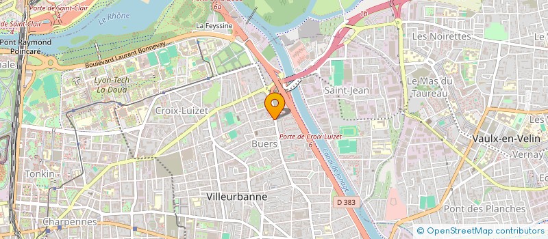 localisation de l'entreprise GRANDE PHARMACIE DES BUERS à VILLEURBANNE