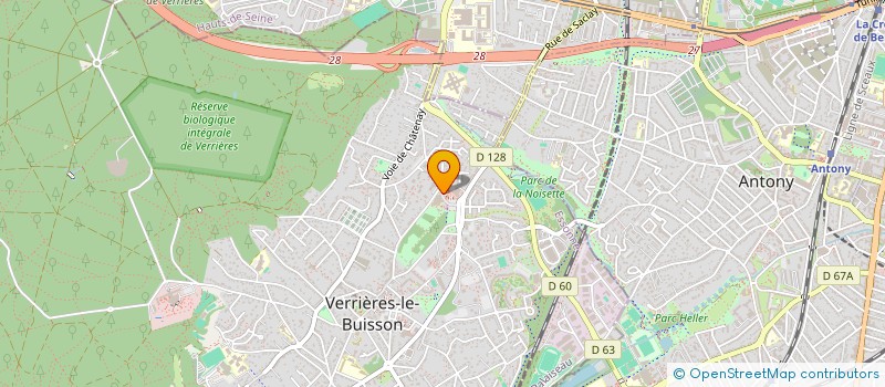 localisation de l'entreprise GRANDE PHARMACIE DES PRES-HAUTS à VERRIERES-LE-BUISSON