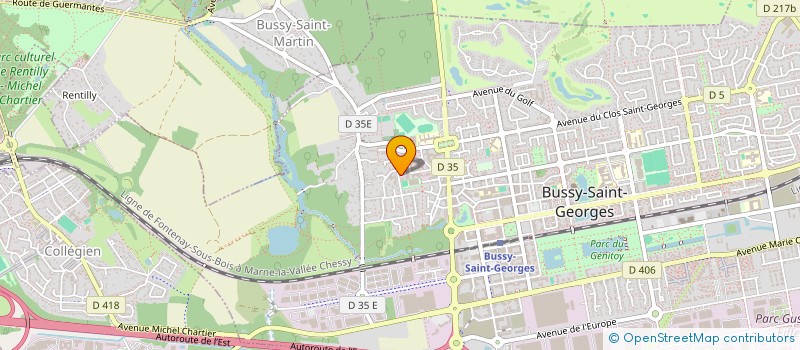 localisation de l'entreprise GRANDE PHARMACIE DES SYCOMORES  BUSSY-SAINT-GEORGES