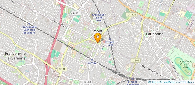 localisation de l'entreprise GRANDE PHARMACIE DU CENTRE à ERMONT