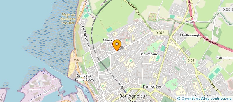 localisation de l'entreprise GRANDE PHARMACIE DU CHEMIN VERT  BOULOGNE-SUR-MER