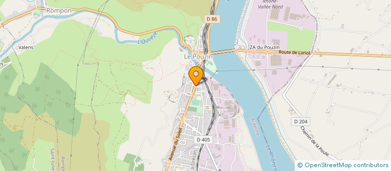 localisation de l'entreprise GRANDE PHARMACIE DU POUZIN  LE POUZIN