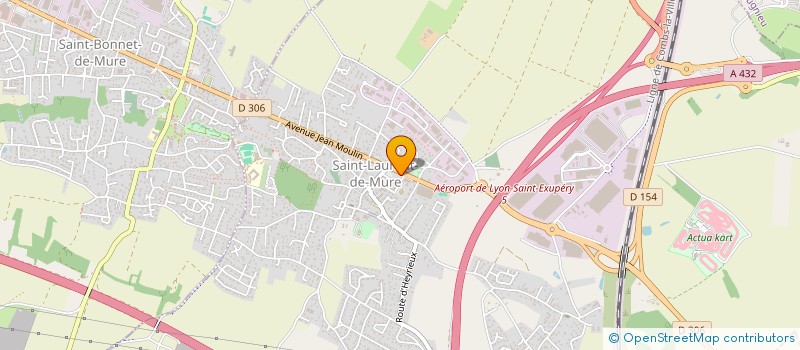 localisation de l'entreprise GRANDE PHARMACIE LAURENTINOISE  SAINT-LAURENT-DE-MURE