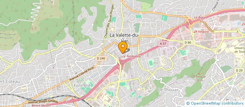 localisation de l'entreprise GRANDE PHARMACIE MOUYSSET à LA VALETTE-DU-VAR