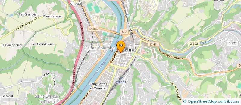 localisation de l'entreprise GRANDE PHARMACIE SAINT MAURICE à VIENNE
