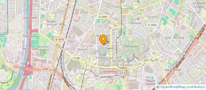 localisation de l'entreprise GRANDE PHARMACIE VIGNY MUSSET à GRENOBLE