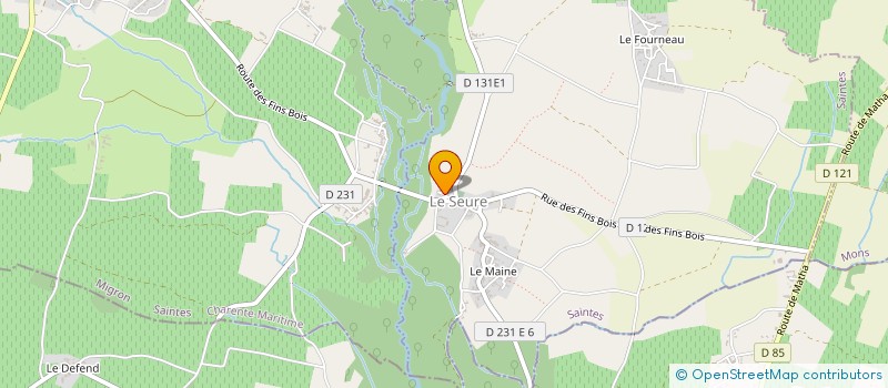 localisation de l'entreprise GRANDE PLAGE  LE SEURE