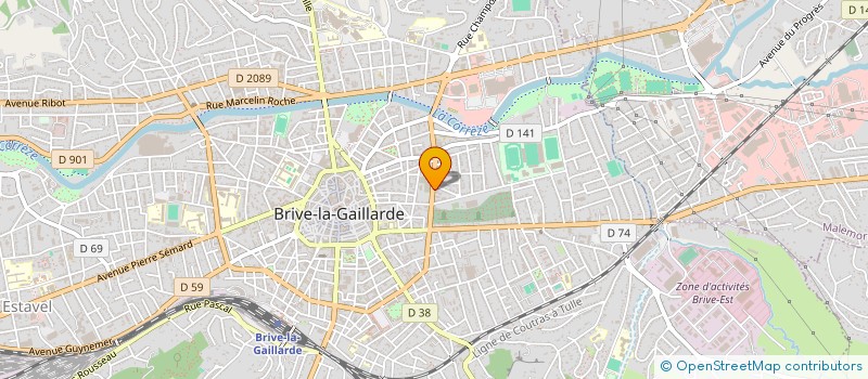 localisation de l'entreprise GRANDE REGION AUVERGNE LIMOUSIN GYMNASTIQUE  BRIVE-LA-GAILLARDE